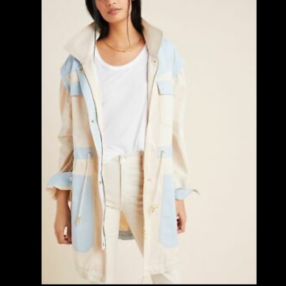 Anthropologie Retro Colorblock Utility Jacket - Picture 4 of 13
